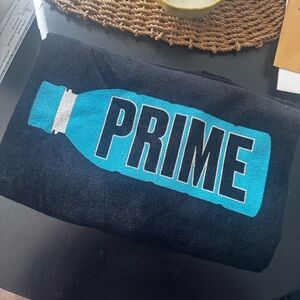 PRIME Logo Beach Towel with blue Bottle Graphic
